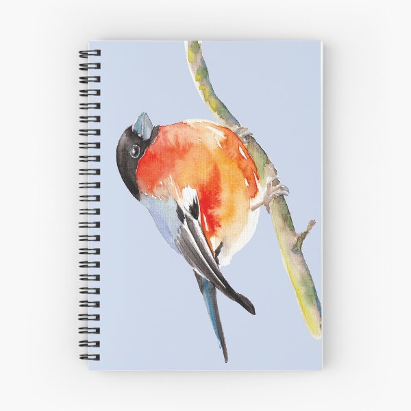 Item preview, bullfinch watercolor designed and sold by EwieEnte.