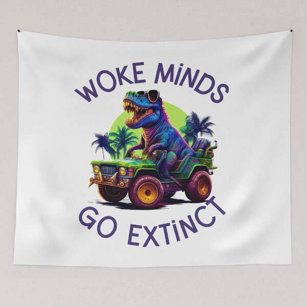 Item preview, Woke Minds Go Extinct - T Rex on a Monster Truck designed and sold by WigOutlet.