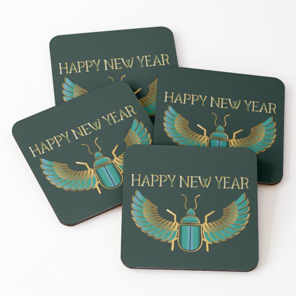 Item preview,  HAPPY NEW YEAR-  ANCIENT EGYPTIAN SCARAB designed and sold by Gihan-Design.