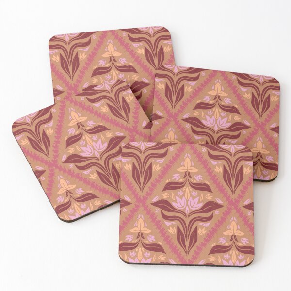 Item preview, Hand Painted Floral Diamond Textured Damask - Deliciousness designed and sold by GenAumonier.