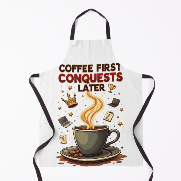 Item preview, First Coffee and then Conquests. designed and sold by JonelleTshirts.