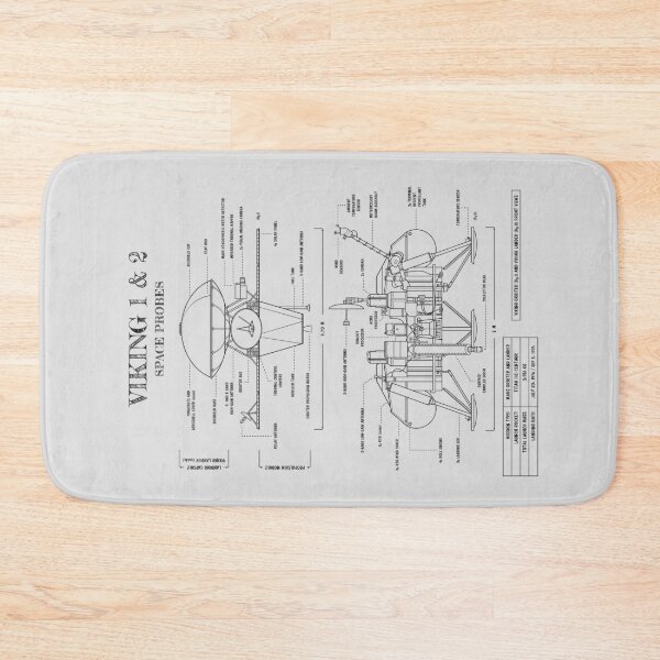 Item preview, Viking 1 & 2 Space Probes (White Stencil - No Background. Vertical) designed and sold by BGALAXY.