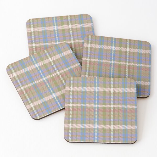 Artikelvorschau, Kräftiges strukturiertes Plaid mit Blumenmuster, Schottenkaro, sanfte Farben entworfen und verkauft von GenAumonier.