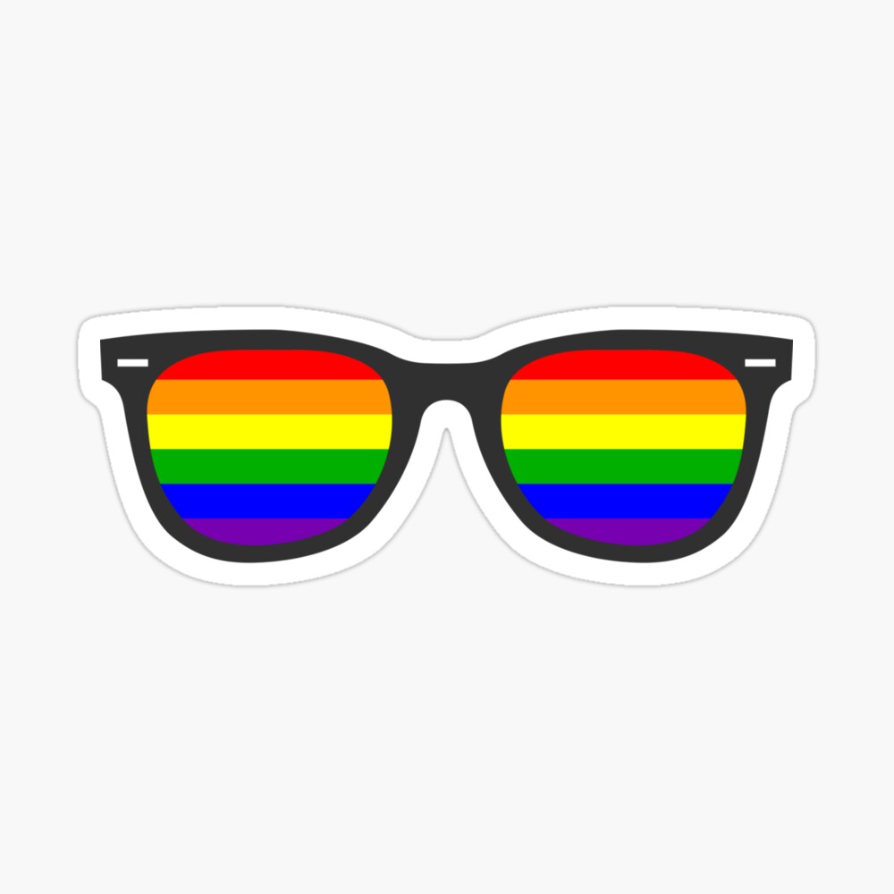 Rainbow Sunglasses ~ Gay LGBT Pride" Poster Sale by StrangeStreet | Redbubble