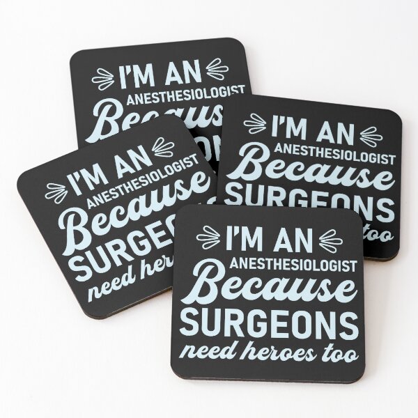 Item preview, I'M Anesthesiologist Because Surgeons need herose too, funny gifts for anesthesiolohists designed and sold by FelkMariShop.