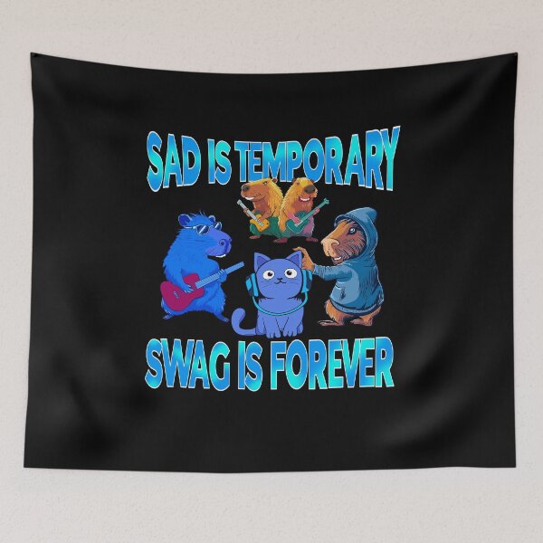 Item preview, Sad Is Temporary Swag Is Forever designed and sold by box-artshop.