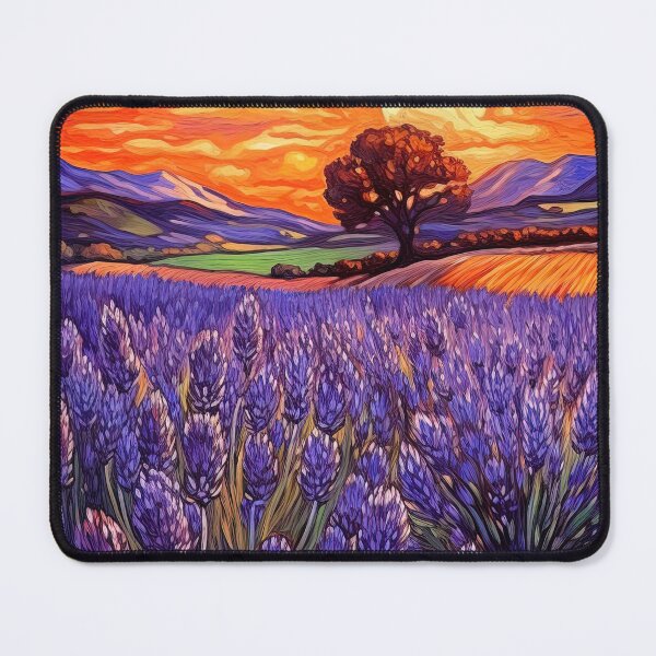 Item preview, Lavender Fields at Sunset designed and sold by jgvisualarts.