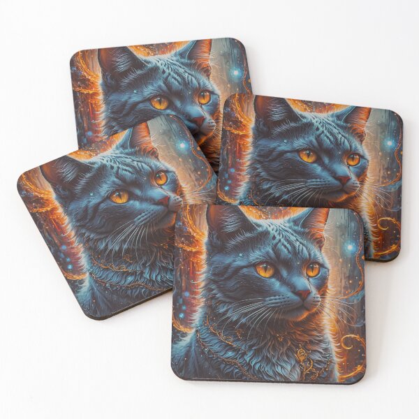 Item preview, Mysterious Abstract Kitty designed and sold by Molly62.