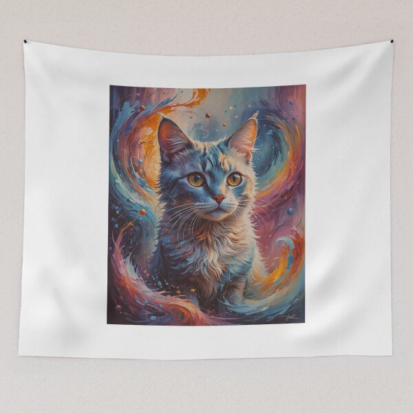 Item preview, Whispering Abstract Kitty designed and sold by Molly62.