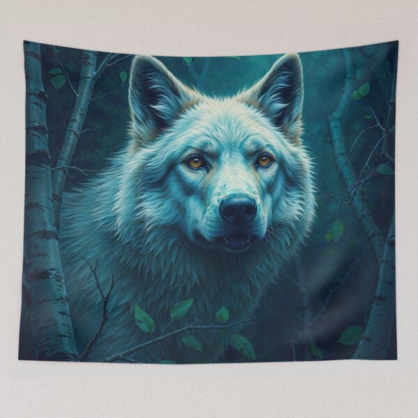 Item preview, Light Grey Wolf and Woods designed and sold by Skye Ryan-Evans.