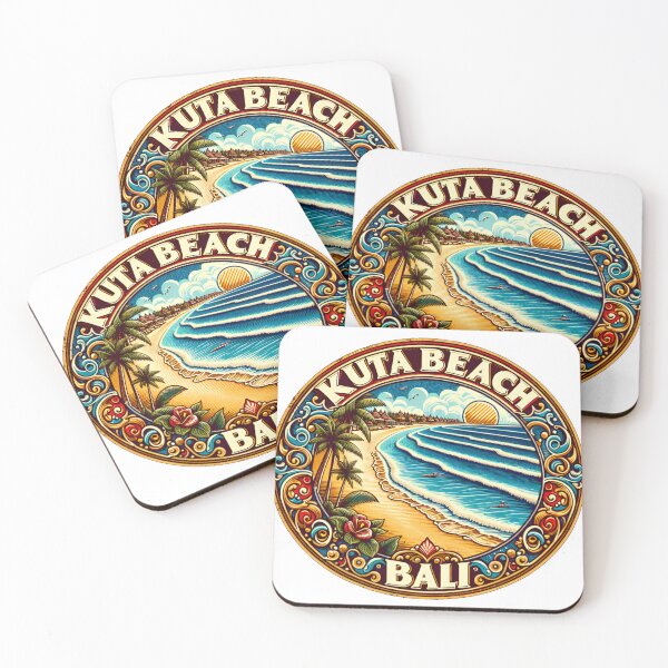 Item preview, Kuta Beach Bali retro designed and sold by LoveLabDesign.