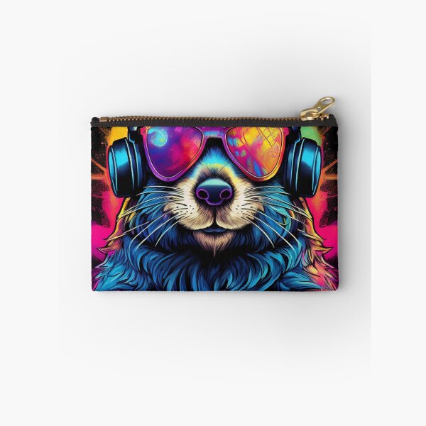 Artikelvorschau, Graffiti-Biber mit Kopfhörern und Sonnenbrille entworfen und verkauft von Boxing Kangaroo Retail Company.