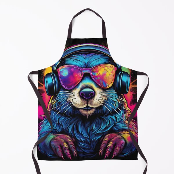 Artikelvorschau, Graffiti-Biber mit Kopfhörern und Sonnenbrille entworfen und verkauft von Boxing Kangaroo Retail Company.