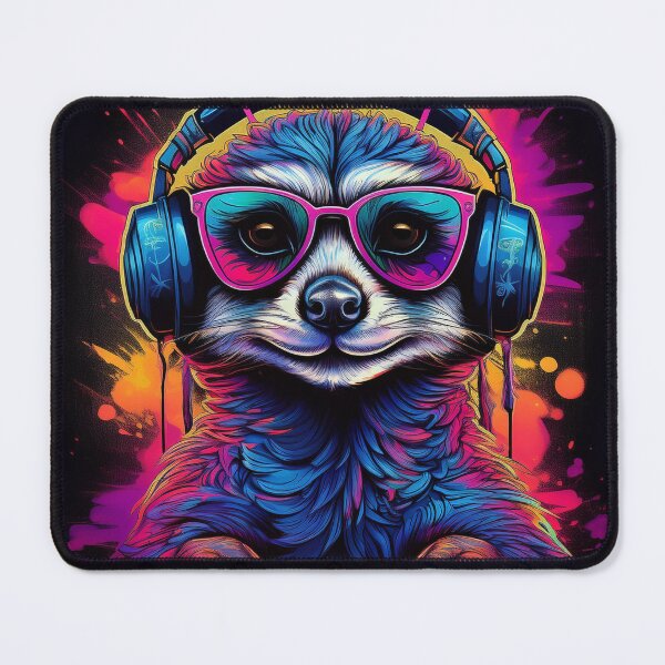 Item preview, Graffiti meerkat in Headphones and Shades designed and sold by Boxing Kangaroo Retail Company.