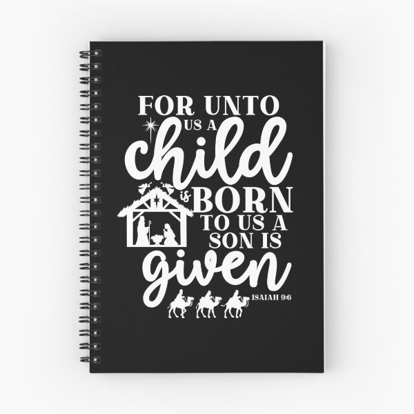 Item preview, For Unto Us A Child Is Born Isaiah 9:6 designed and sold by PNGShop.