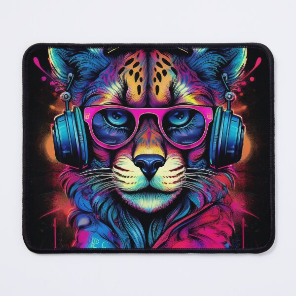 Item preview, Graffiti Cheetah in Headphones and Shades designed and sold by Boxing Kangaroo Retail Company.