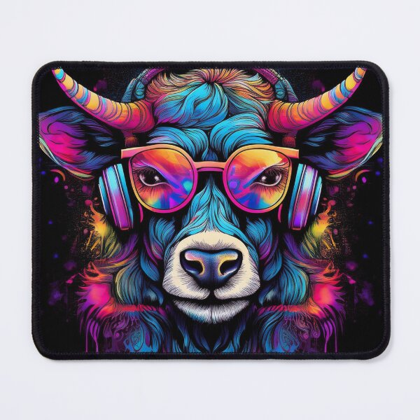 Item preview, Graffiti Cow in Headphones and Shades designed and sold by Boxing Kangaroo Retail Company.