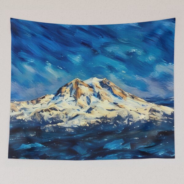 Artikelvorschau, Mount Rainier (Pastell) entworfen und verkauft von flyscenicair.