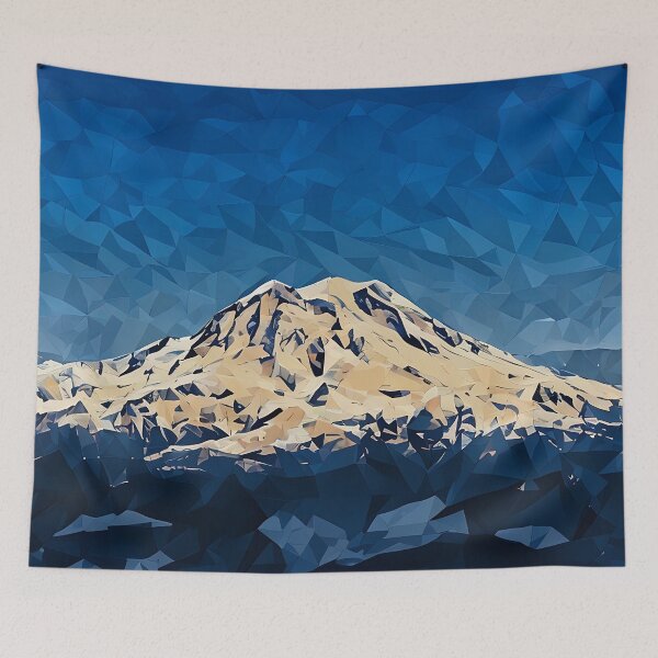 Artikelvorschau, Mount Rainier (Poly Art) entworfen und verkauft von flyscenicair.
