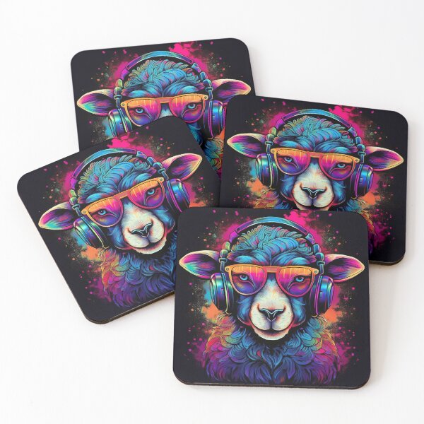Item preview, Graffiti sheep in Headphones designed and sold by Boxing Kangaroo Retail Company.