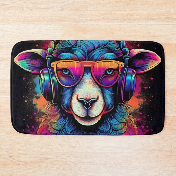 Item preview, Graffiti sheep in Headphones designed and sold by Boxing Kangaroo Retail Company.