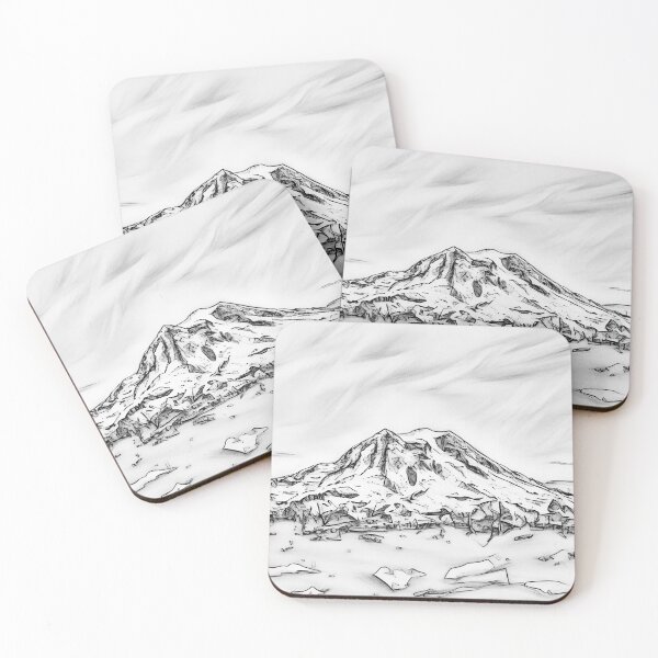 Item preview, Mount Rainier (Sketch) designed and sold by flyscenicair.
