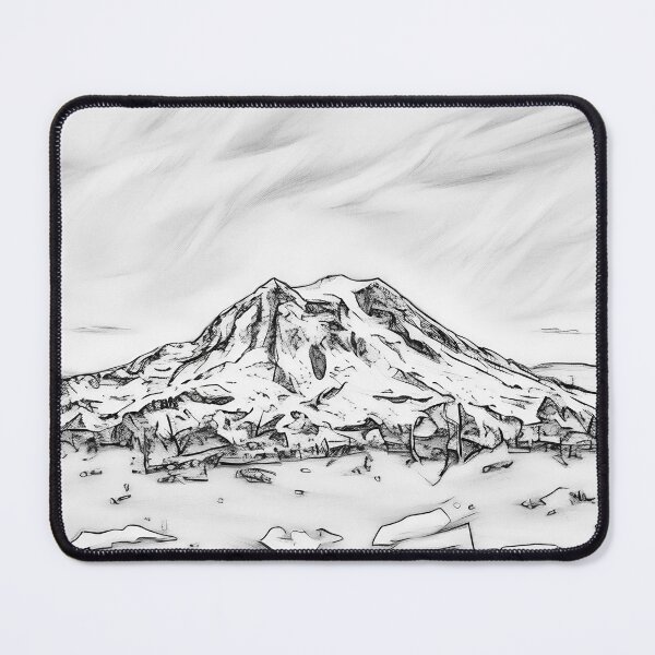 Item preview, Mount Rainier (Sketch) designed and sold by flyscenicair.