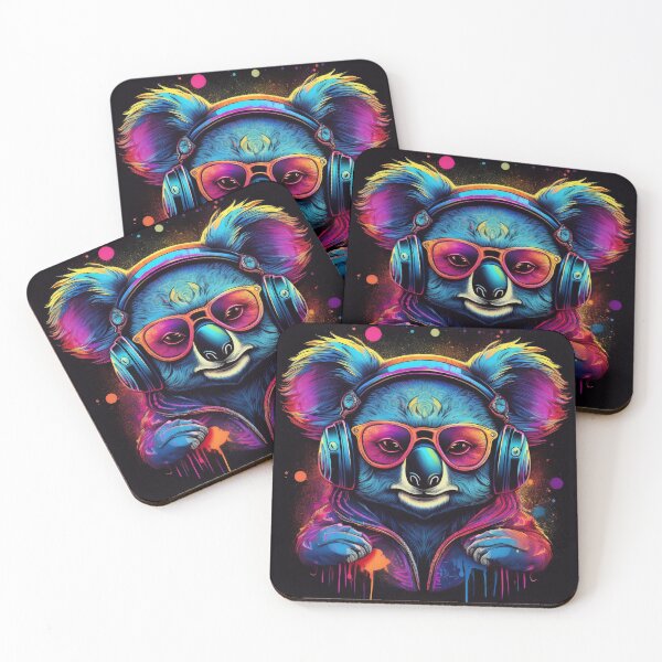 Item preview, Graffiti koala in Headphones designed and sold by Boxing Kangaroo Retail Company.
