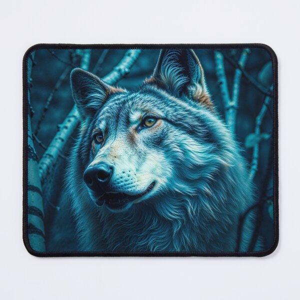 Item preview, Grey Wolf and Birch Trees designed and sold by Skye Ryan-Evans.