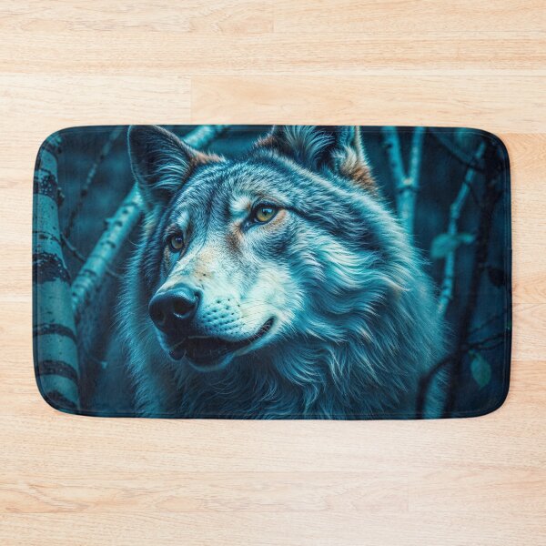 Item preview, Grey Wolf and Birch Trees designed and sold by Skye Ryan-Evans.