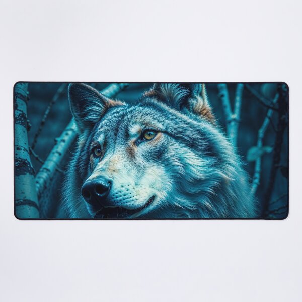 Item preview, Grey Wolf and Birch Trees designed and sold by Skye Ryan-Evans.