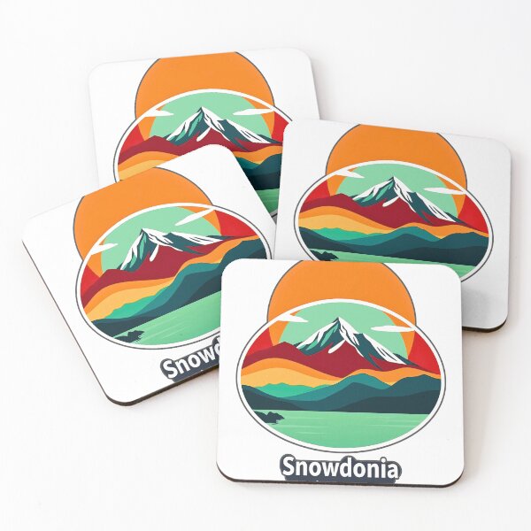 Item preview, Mount Snowdon & Lake Glaslyn at Sunset with Moon - Snowdonia National Park designed and sold by irynaartbyim.
