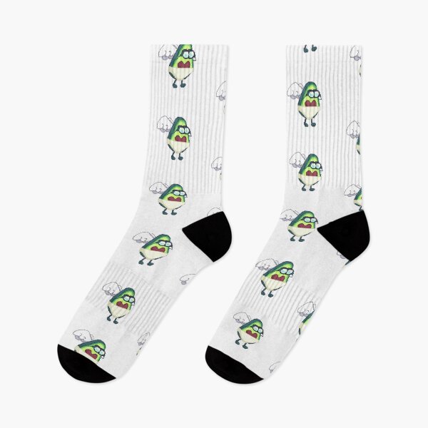 Item preview, pixel art of cupid avocado with binoculars observing designed and sold by ZerpaGiovanna.