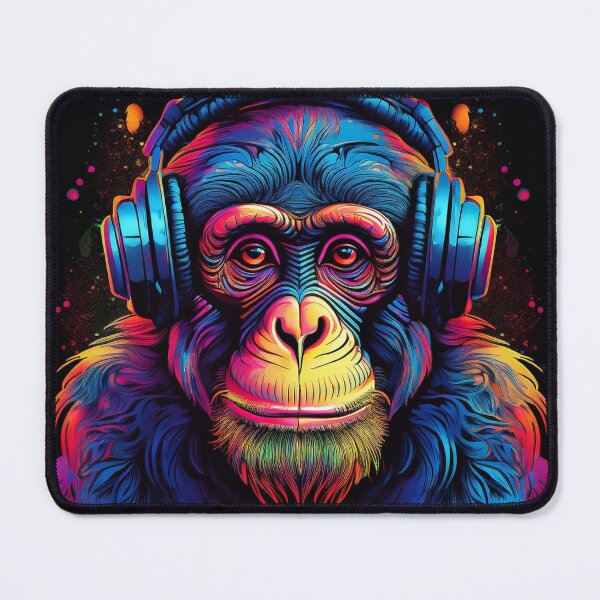 Item preview, Graffiti Chimp in Headphones designed and sold by Boxing Kangaroo Retail Company.