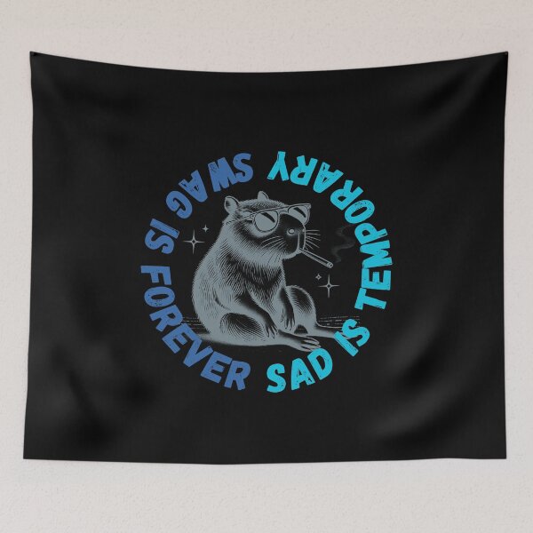 Item preview, Sad is temporary Swag is forever, Perfect gift for anyone who loves humor and trendy animal-themed art designed and sold by FelkMariShop.