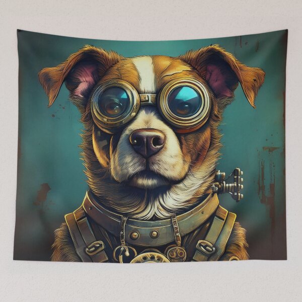 Item preview, Graffiti Steampunk Dog designed and sold by Boxing Kangaroo Retail Company.