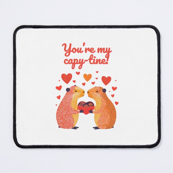 Item preview, Romantic Capybara Design – You’re My Capy-tine! designed and sold by VisualArtsOasis.