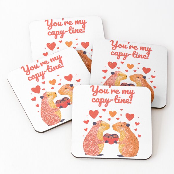 Item preview, Romantic Capybara Design – You’re My Capy-tine! designed and sold by VisualArtsOasis.
