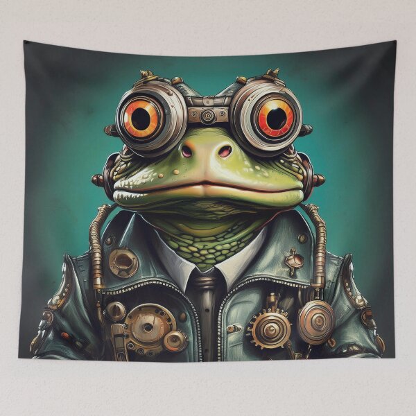Item preview, Graffiti Steampunk Frog designed and sold by Boxing Kangaroo Retail Company.