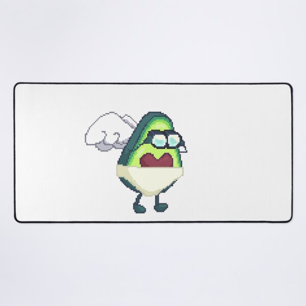 Item preview, pixel art of cupid avocado with binoculars observing designed and sold by ZerpaGiovanna.