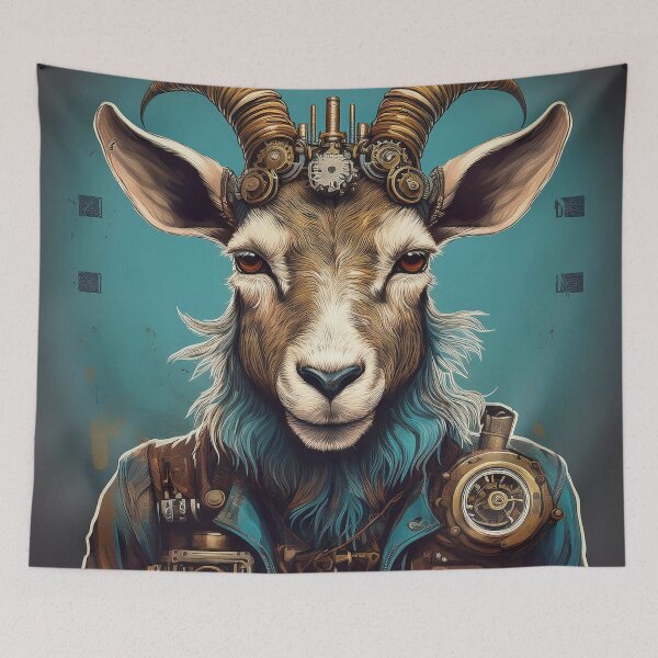 Item preview, Graffiti Steampunk Goat  designed and sold by Boxing Kangaroo Retail Company.