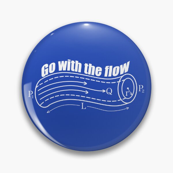 Item preview, Poiseuilles Law - Go With the Flow (for dark backgrounds) designed and sold by Science Lab Designs.