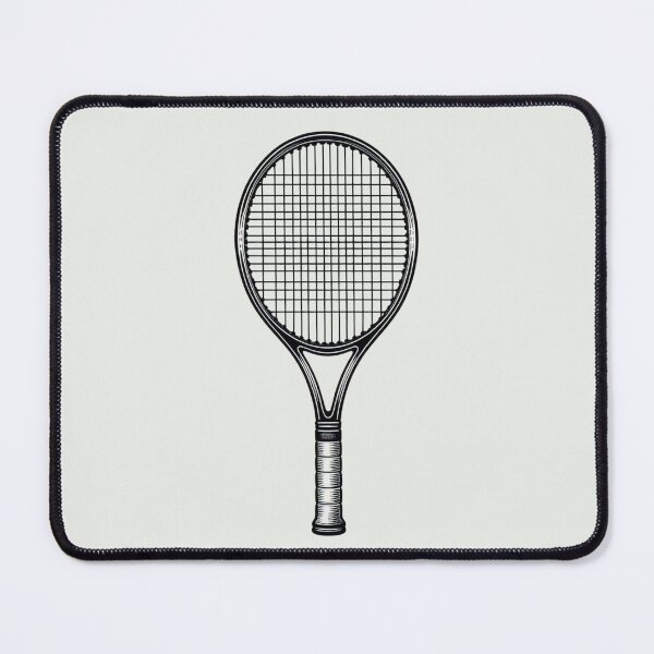 Artikelvorschau, Nur ein Tennisschläger, Alabaster / Kein Hintergrund, großes Muster entworfen und verkauft von Gaborai.