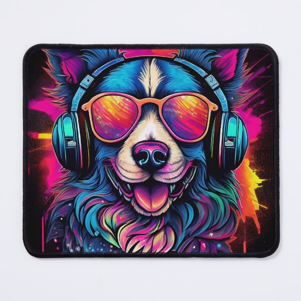 Item preview, Graffiti Border Collie in Headphones and Shades designed and sold by Boxing Kangaroo Retail Company.