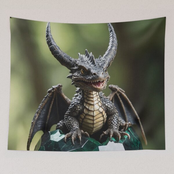 Item preview, Cute Baby Dragon Hatching From Egg designed and sold by CuteopiaGallery.