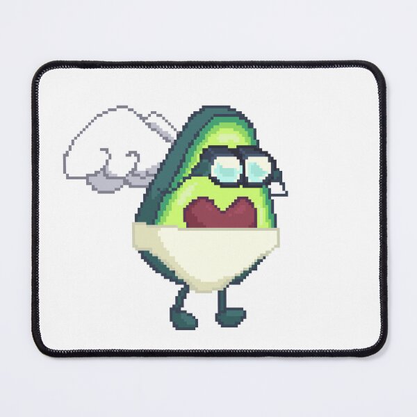 Item preview, pixel art of cupid avocado with binoculars observing designed and sold by ZerpaGiovanna.