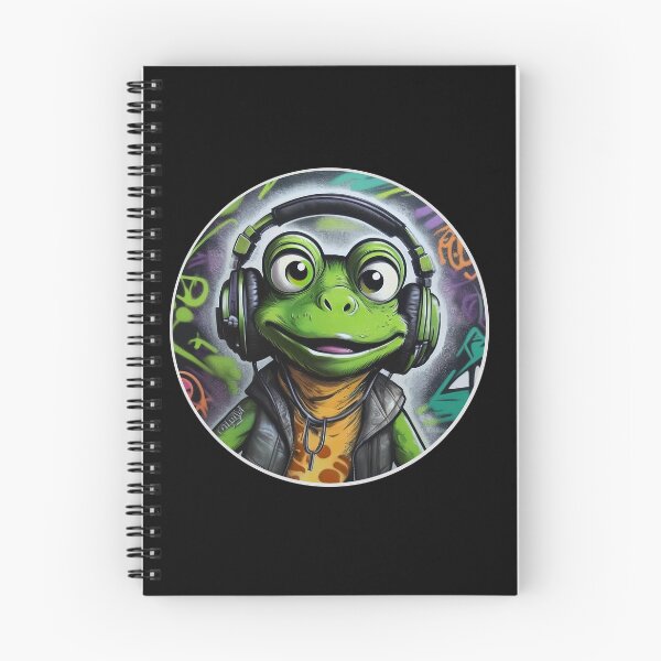 Item preview, Graffiti Frog in Headphones designed and sold by Boxing Kangaroo Retail Company.