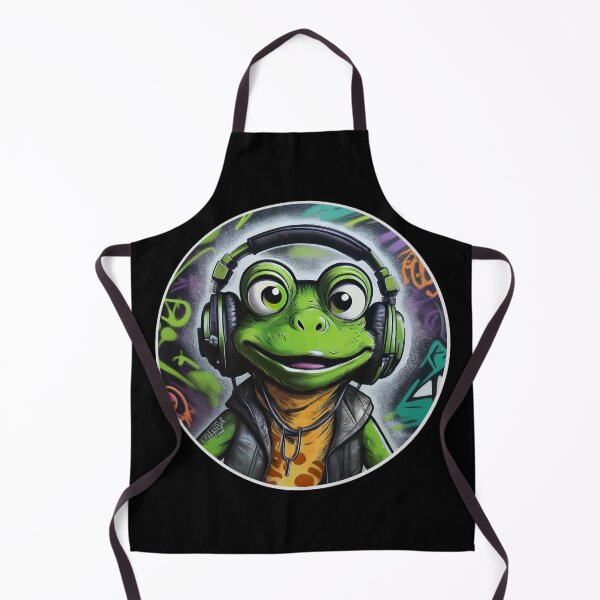 Item preview, Graffiti Frog in Headphones designed and sold by Boxing Kangaroo Retail Company.