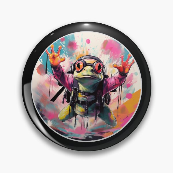 Item preview, Graffiti Sky diving Frog designed and sold by Boxing Kangaroo Retail Company.