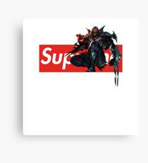 Supreme Box Logo League of Legends Zed the master of shadows Canvas Print